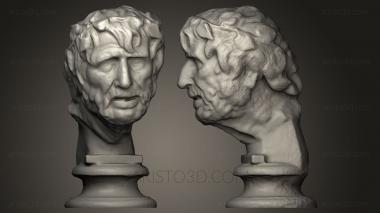 Busts and heads antique and historical (BUSTA_0124) 3D model for CNC machine